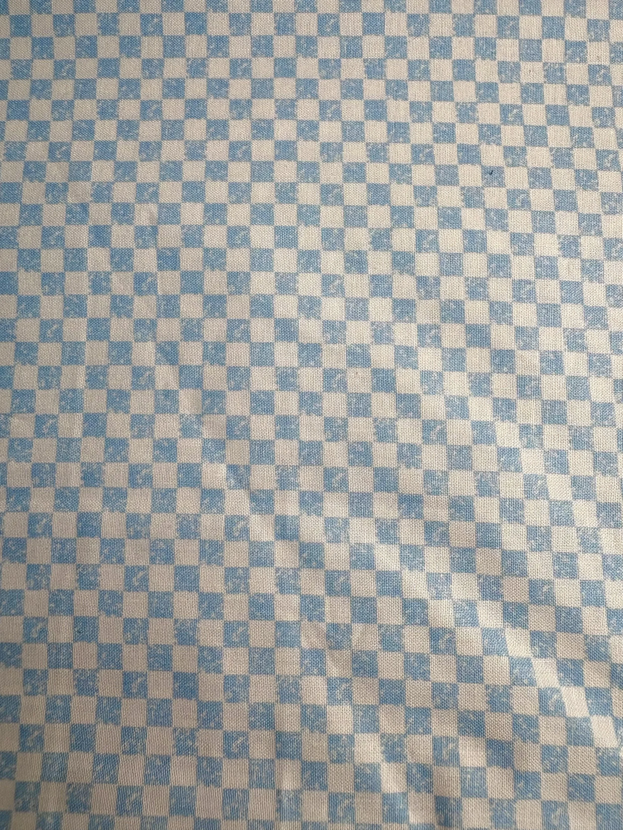 Small Blue Checkered  