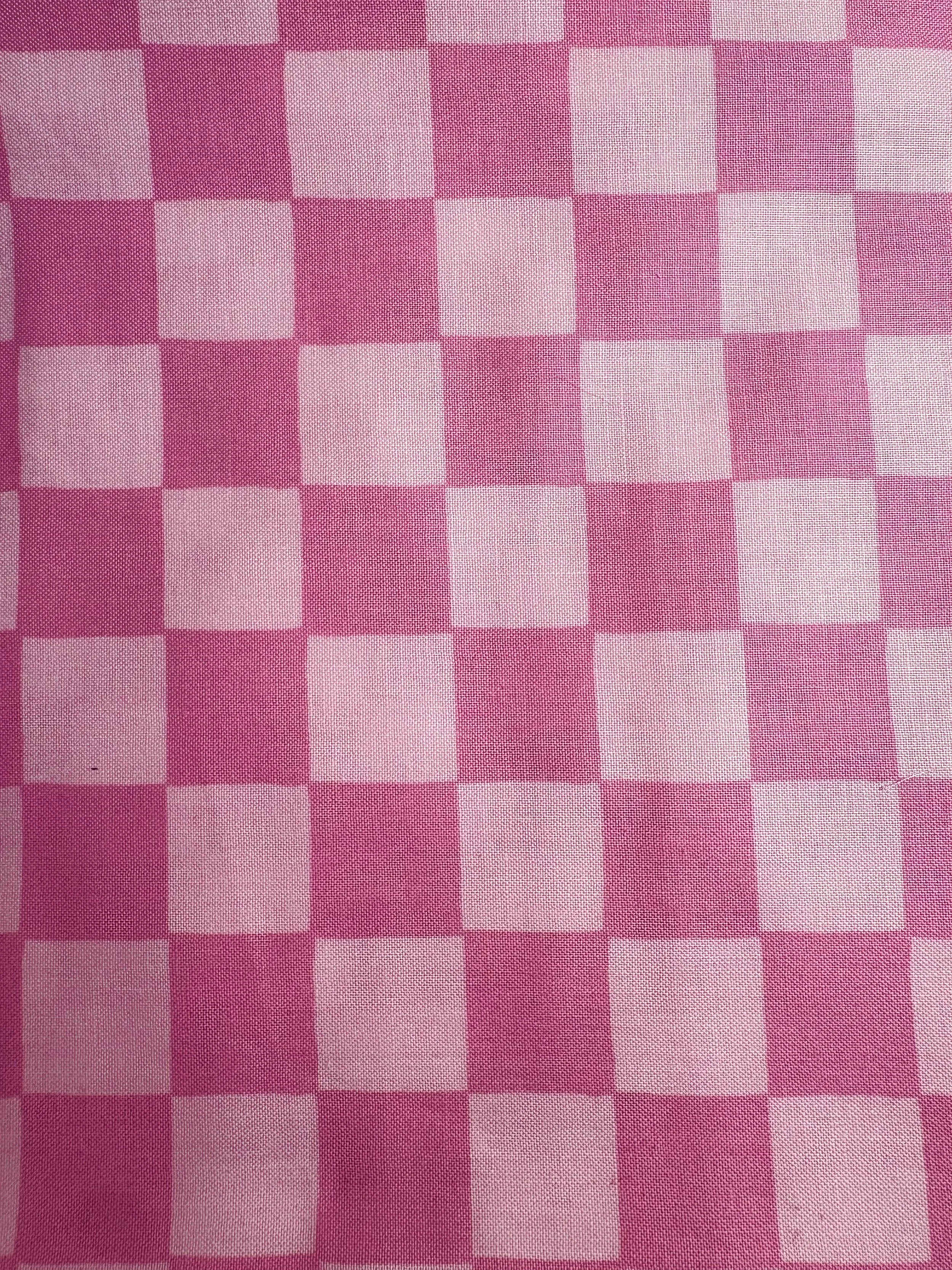 Pink checkered