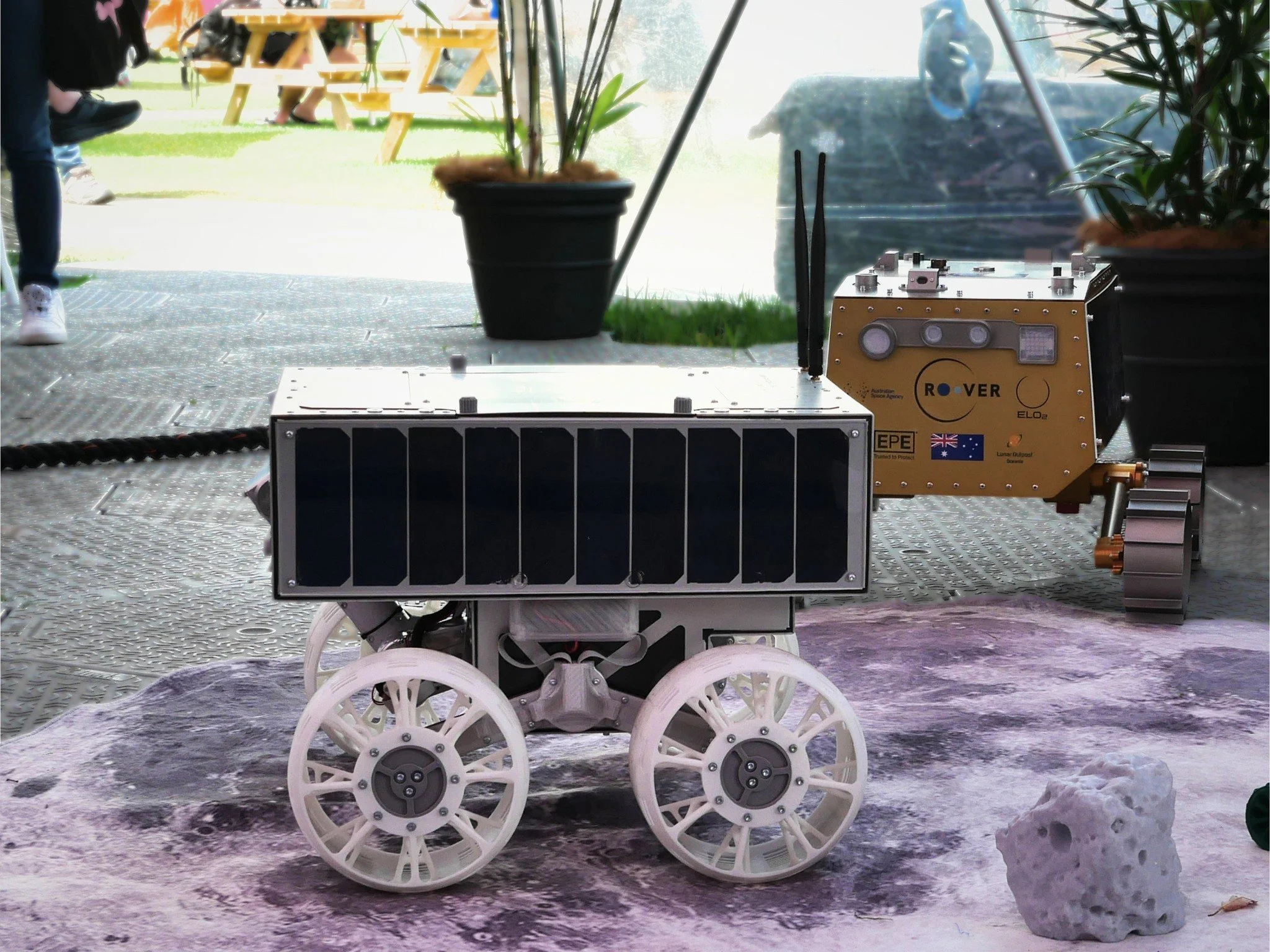 Ever met Roo-ver at an event and wondered - is that the one going to the Moon?
It won't be that model. Building a rover for the Moon means building a lot of hardware, with each prototype serving a specific purpose along the way. When you're building 