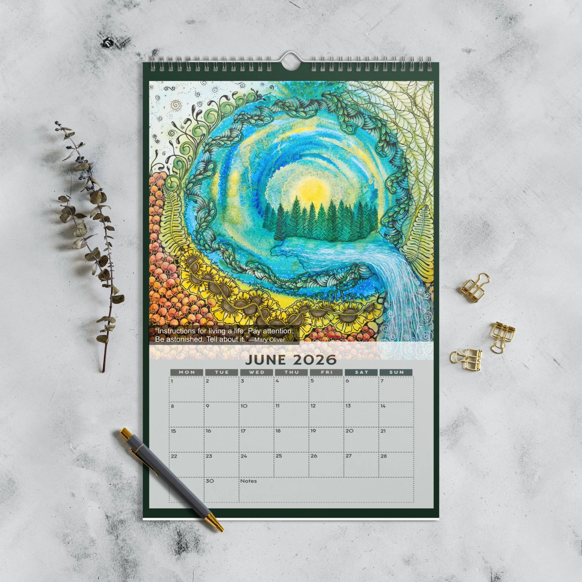 2026 Defiant Joy Wall Art Calendar — Jenny Mahan Art