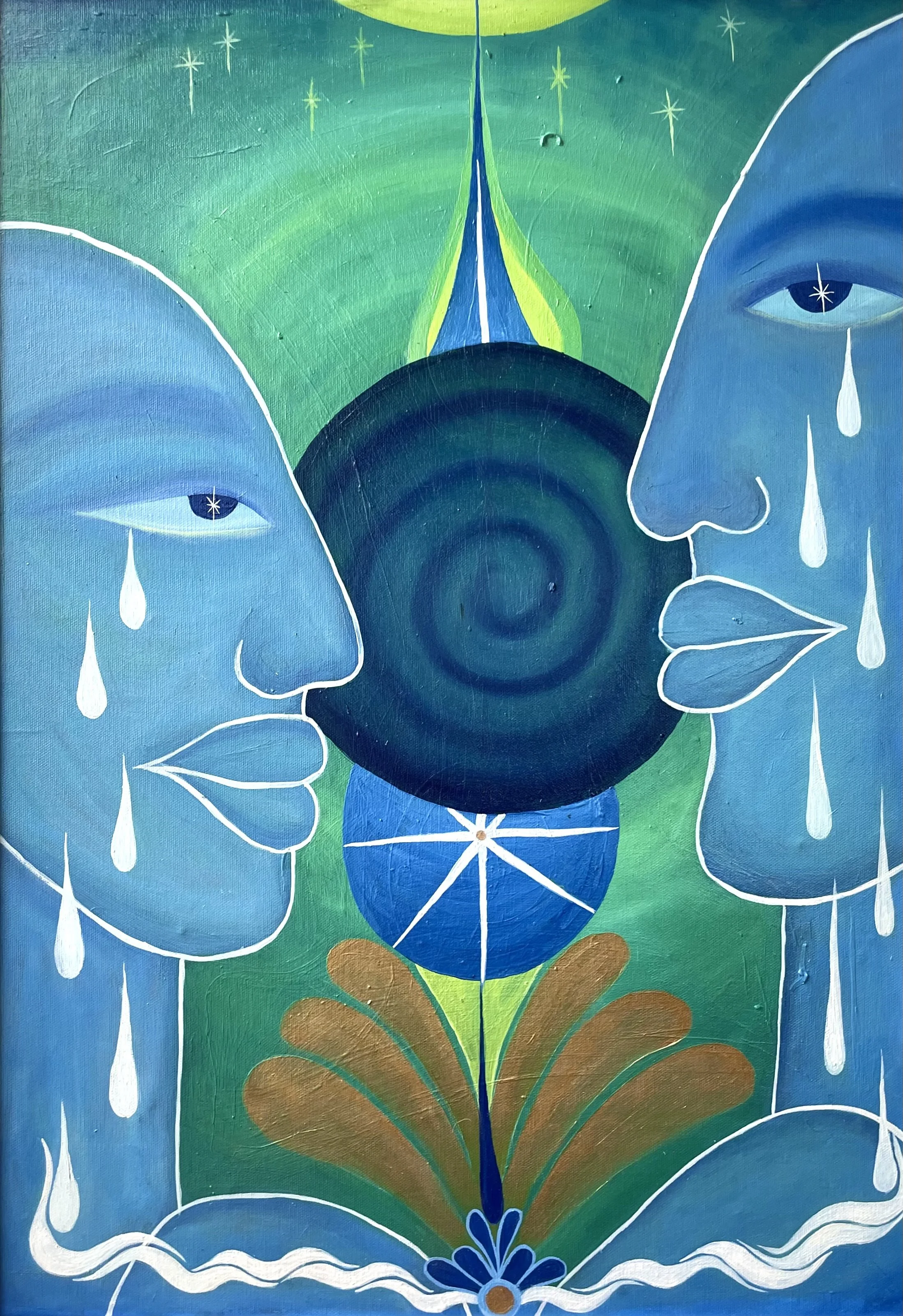The Space between |
Oil and acrylic on canvas |
68cm x 92 cm ( Inc. frame )
$800 NZD