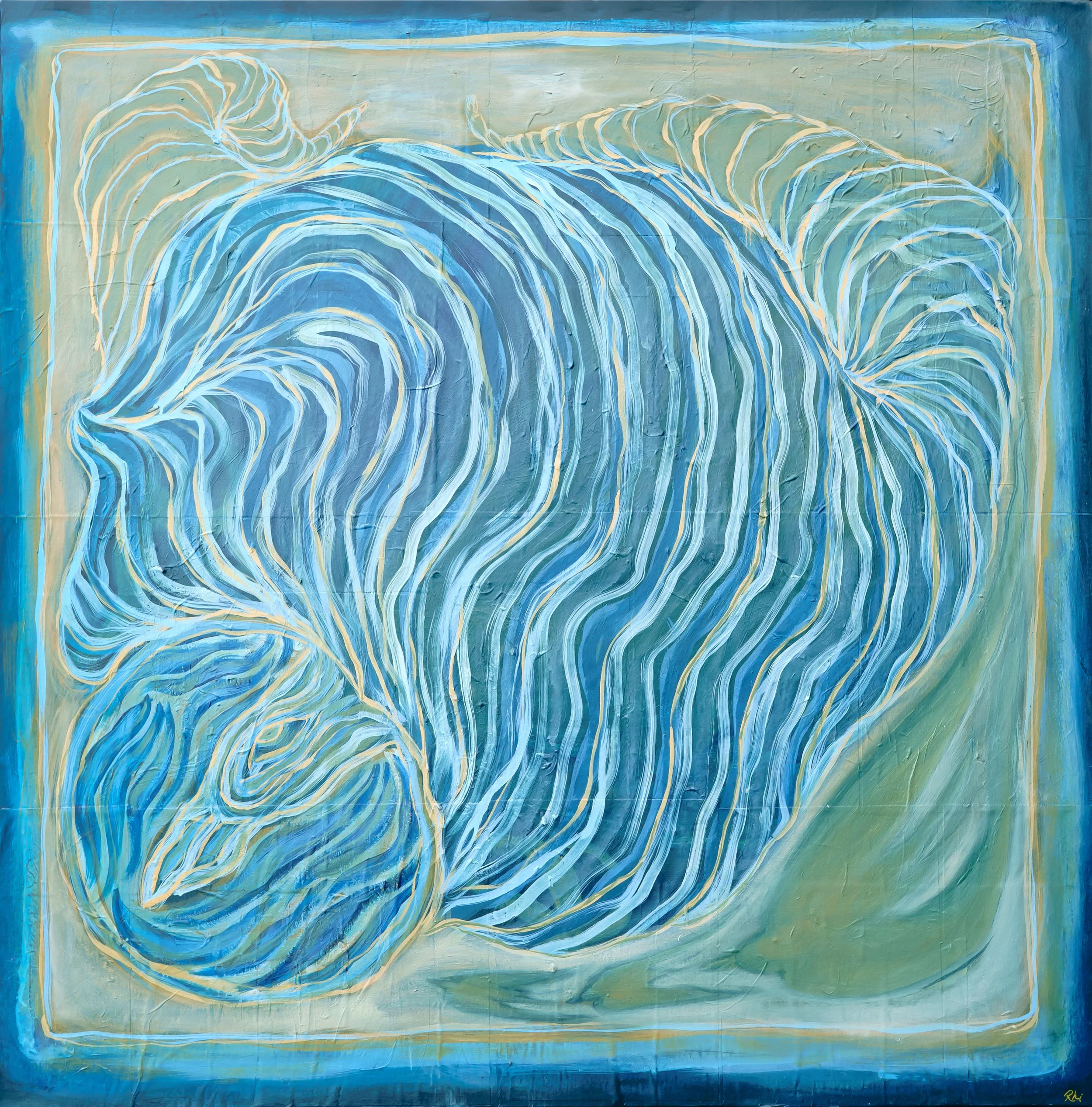 Migration | Oil and acrylic on canvas  | 
 92cm x 92cm |

 $350 NZD

PRINTS AVAILABLE
