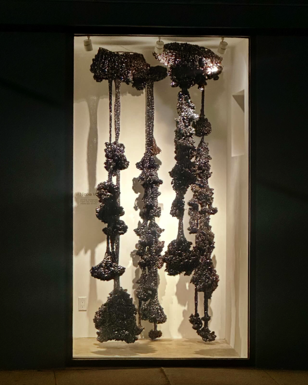 Organic Style Crocheted Cassette Tape Installation