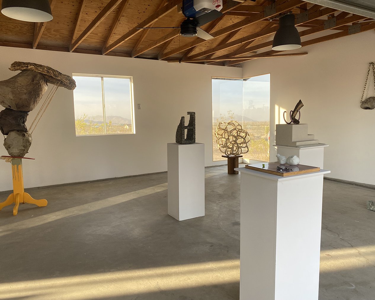 Installation of Material World Exhibition.