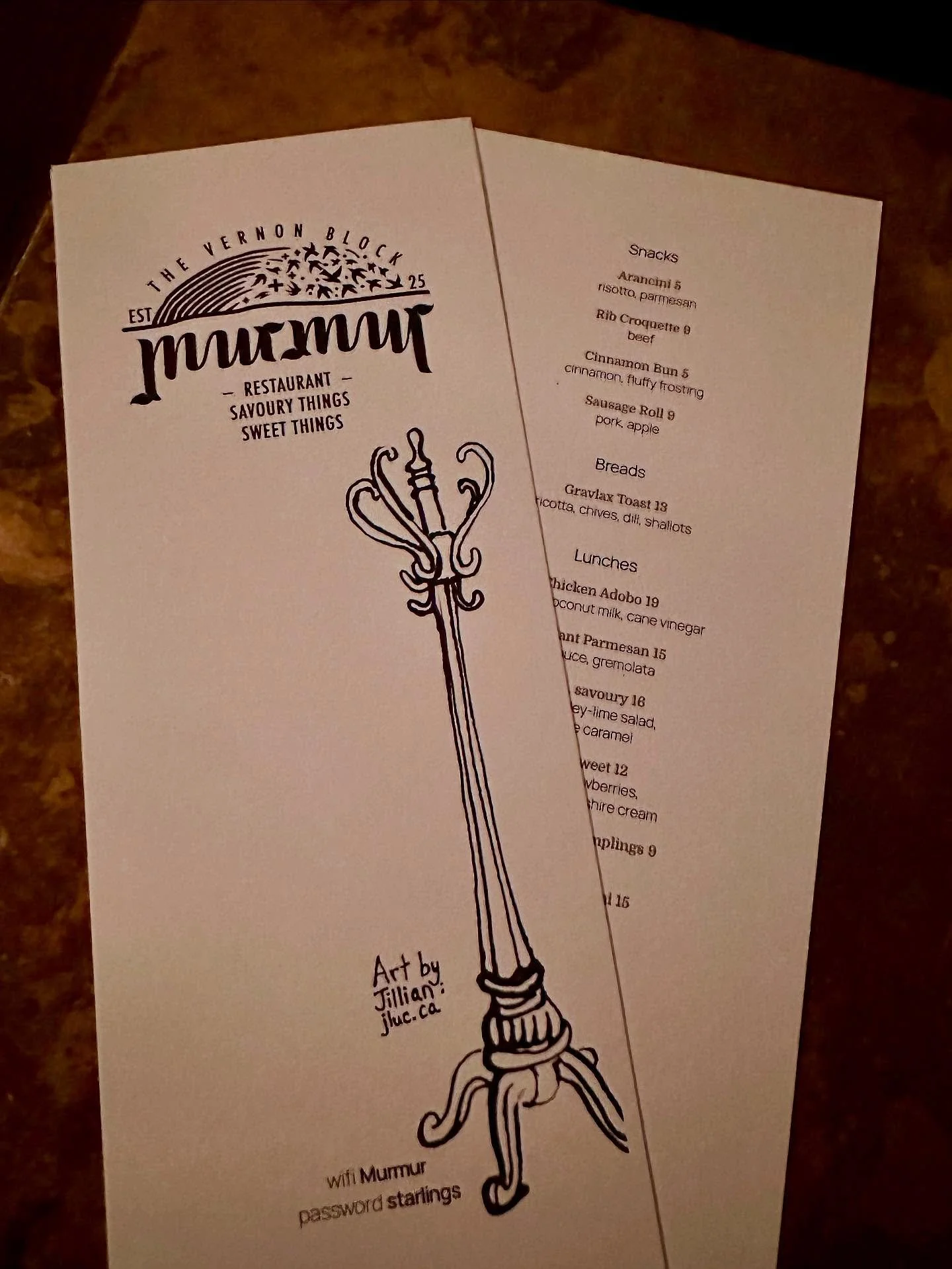 Shout out to doing the bare minimum!

Physical menus for lunch and evening service because we&rsquo;re that kind of place and the indecisive can now privately agonize between the sweet or the savory waffle.

#bareminimum #choices #inksubscription