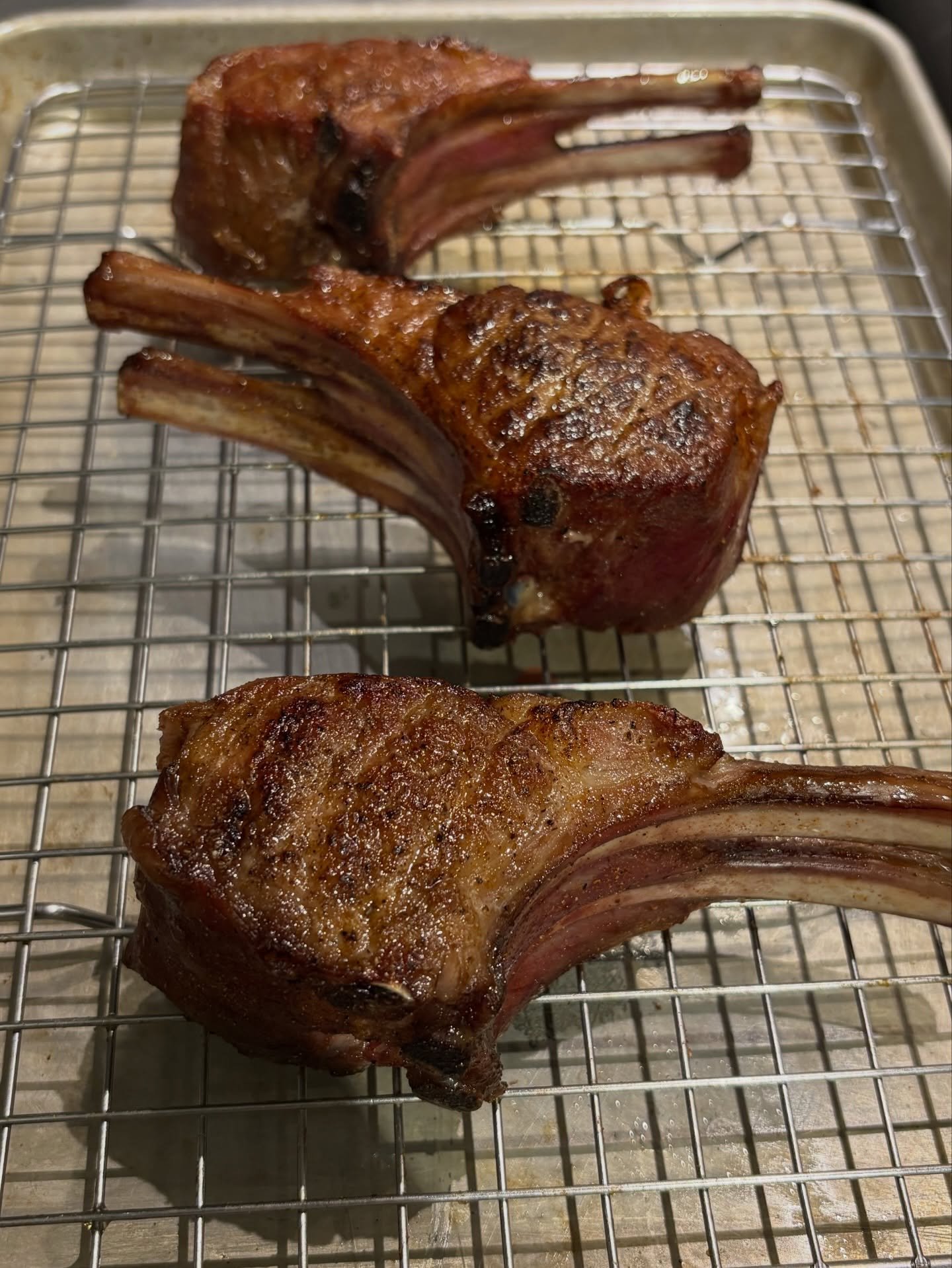 Lamb chops &bull; rainbow chard &bull; apple walnut tart &bull; red wine jus 

Our tasting menu is subject to change, and these changes are always so so good. Make your reservation today at the link in our bio.