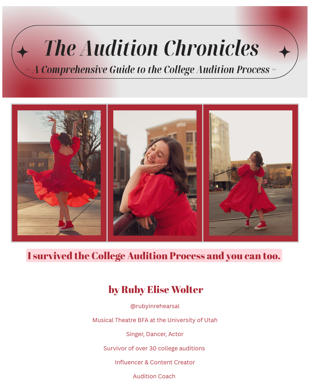 The Audition Chronicles: A Comprehensive Guide to the College Audition Process