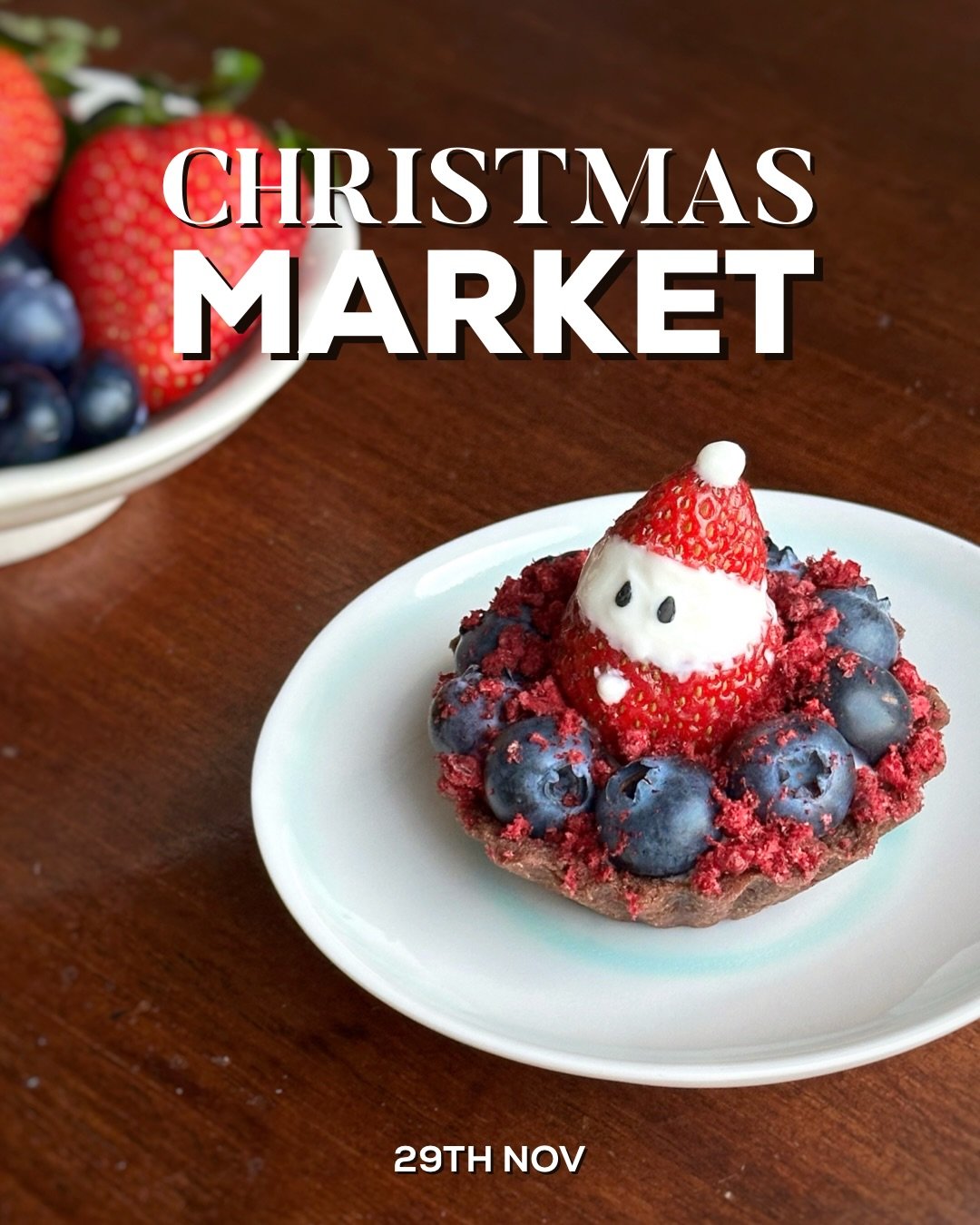 Join us in Takapuna this Saturday for a special Christmas Market.

Set by the beach, you&rsquo;ll find the market along Hurstmere Road and Waiwharariki Anzac Square.
29 November, 10am&ndash;3pm

Dessert menu;
Rose pudding tart
Hazelnut apple tart
Mix