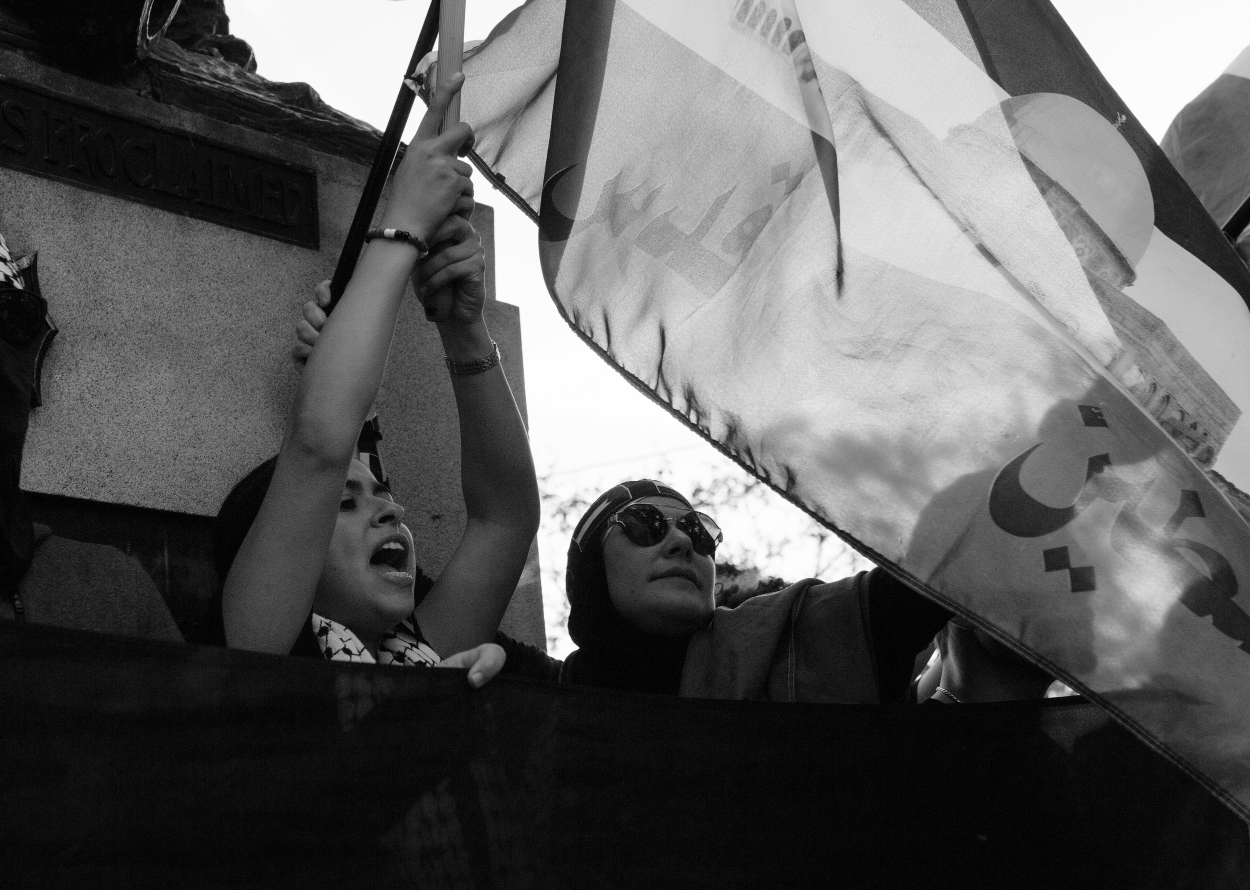 October 22, 2023 | Scenes from a protest in Atlanta, Georgia.