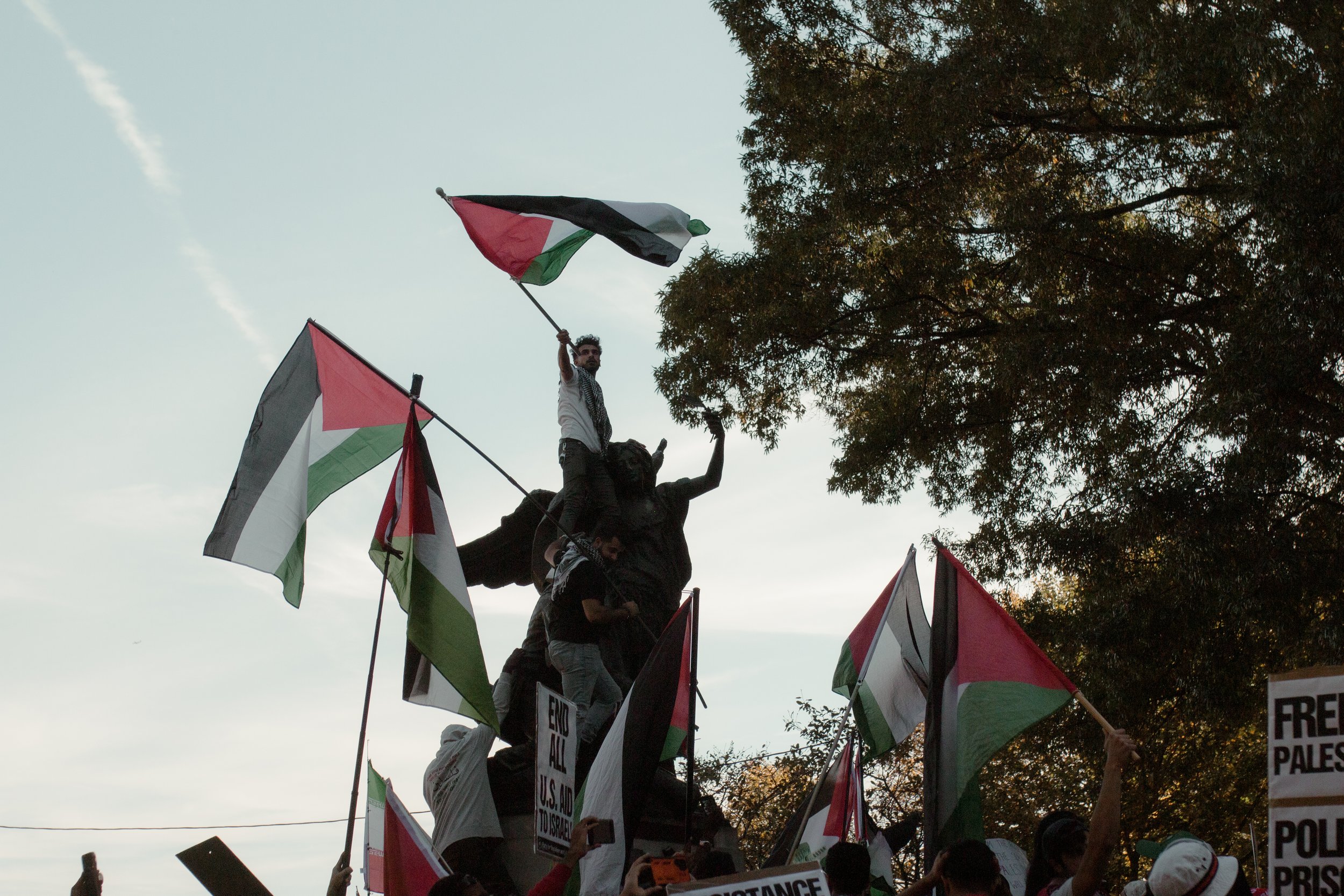 October 22, 2023 | Scenes from a protest in Atlanta, Georgia.