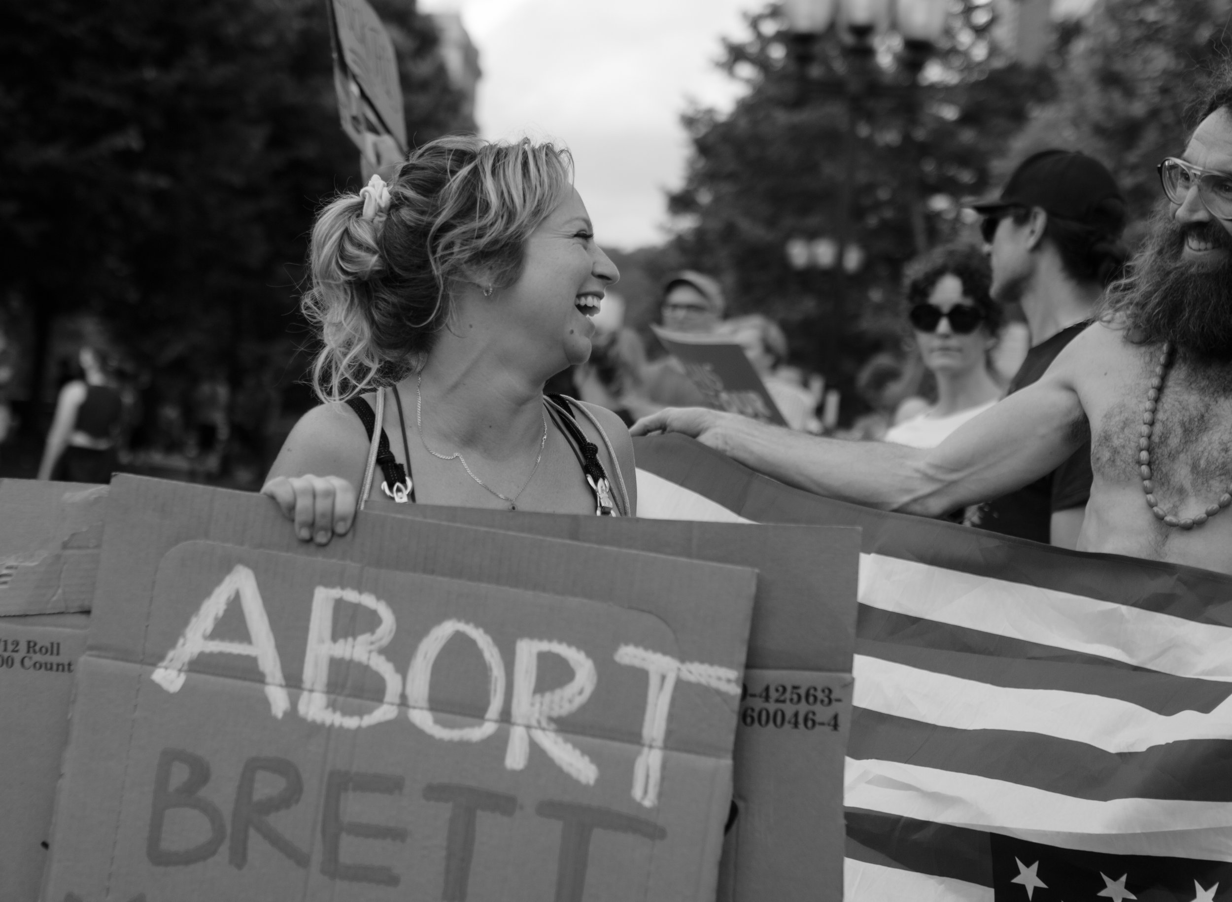 Asheville, North Carolina | June 25, 2022.
Protesters gather in response to the Supreme Court’s decision to overturn Roe v. Wade, voicing outrage, grief, and resistance.