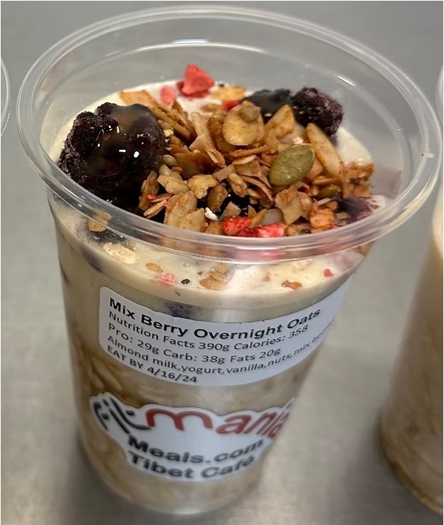 Protein Overnight Oats with Fruits