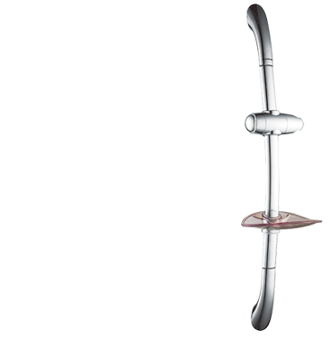 Corona Curved Shower Bar with Tray