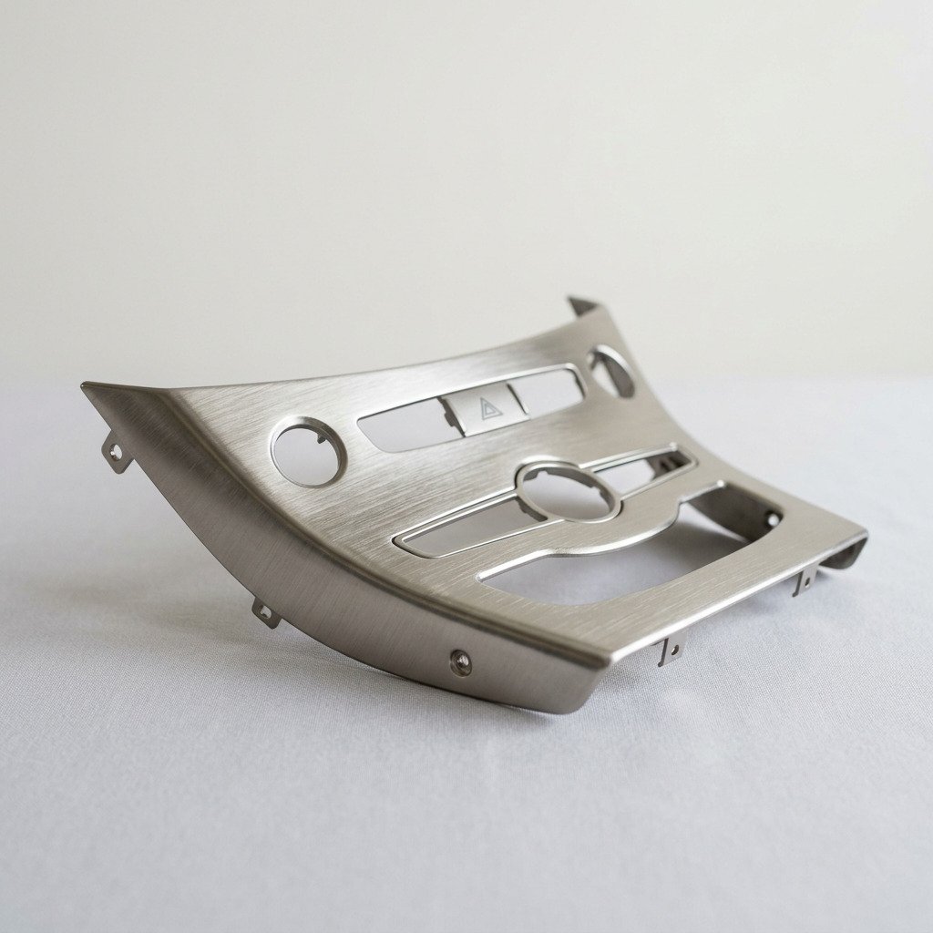 Centre Console Trim Panel - Brushed Nickel-007