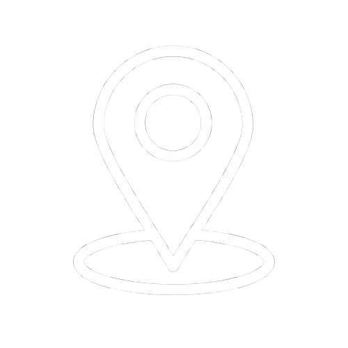 Icon of a location pin on a black background.