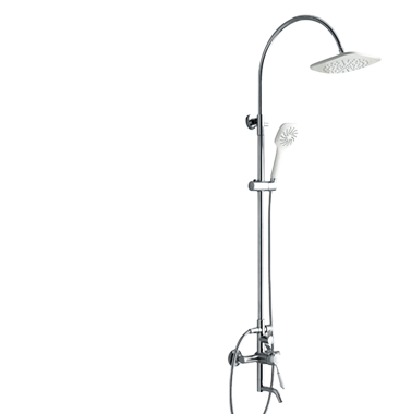 Lustrous Dual Shower with Chrome Finish