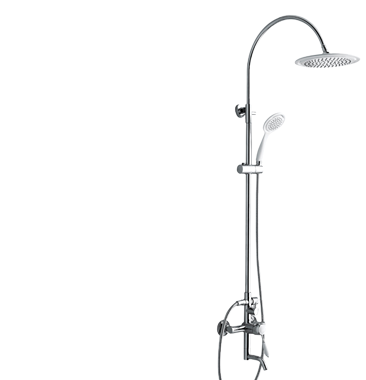 Leonora Elegant Curve Shower with Handheld