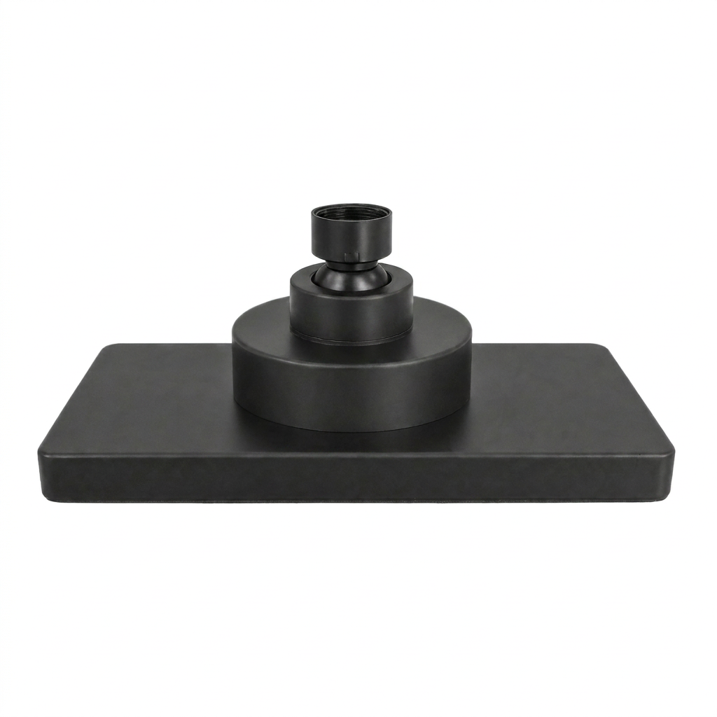 Square Matte Black Filter Showerhead - FS004