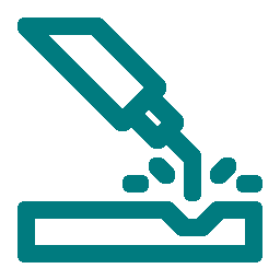 A stylized illustration of a bottle pouring liquid into a container.