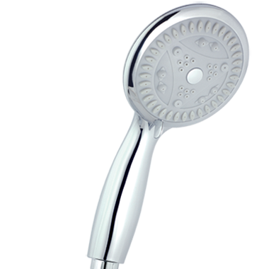 Elegant silver hand-held shower head-Catrina