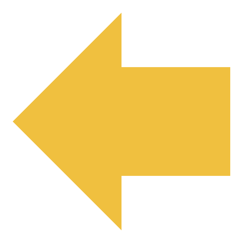 A large yellow left-pointing arrow on a black background.