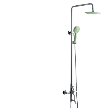 Buxom brushed nickel thermostatic shower column