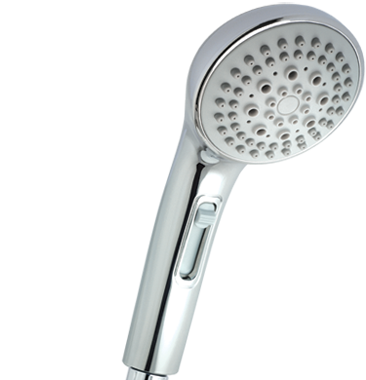 Gentle cream, hand-held showerhead-Ivory-cream