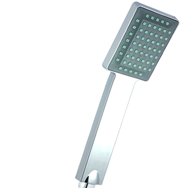 Matte silver hand-held showerhead-Frosted-silver