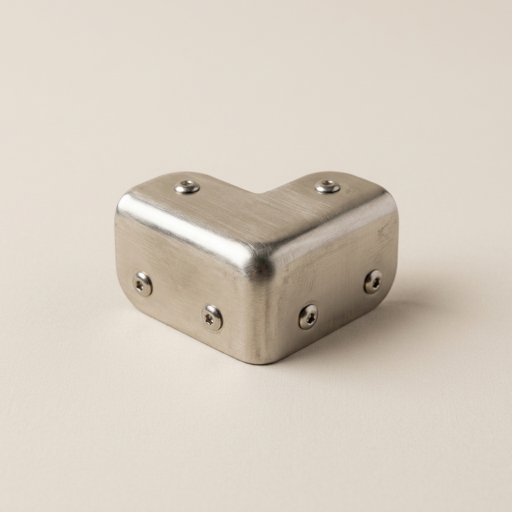 Luggage Corner Protector -Brushed Nickel-013