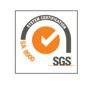 Certification badge with a checkmark, reading 'OHSAS 18001 Certification,' and 'SGS' at the bottom.