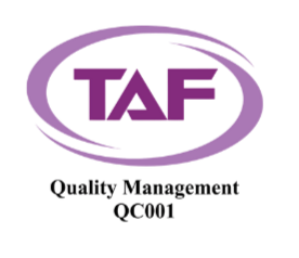 Logo of TAFE with purple and black design.