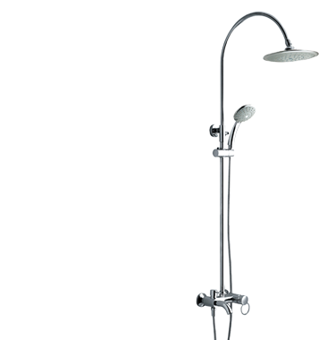 Puffy Round Shower with Handheld Sprayer