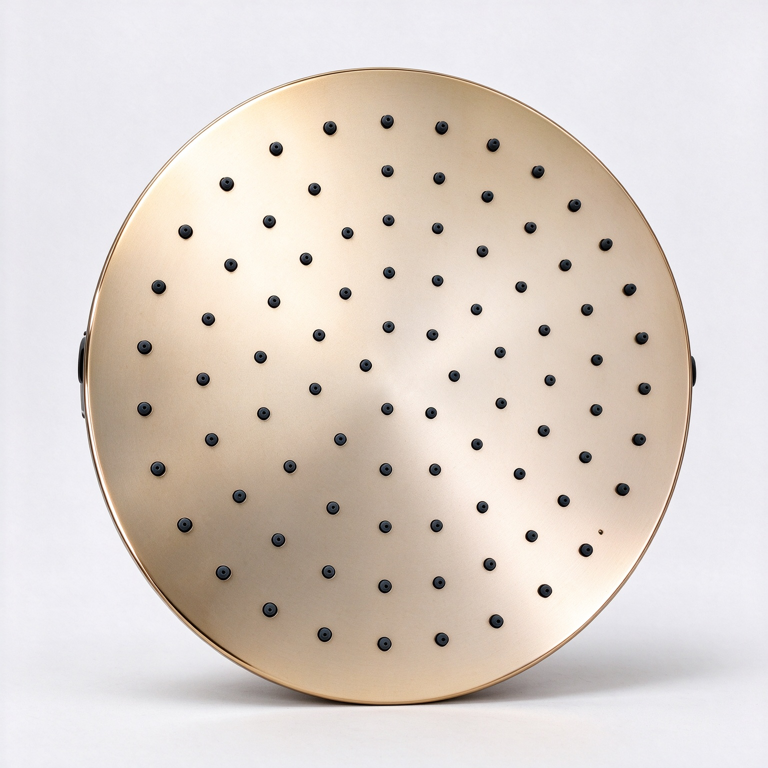Round Showerhead Faceplate — Champagne Gold PVD Finish