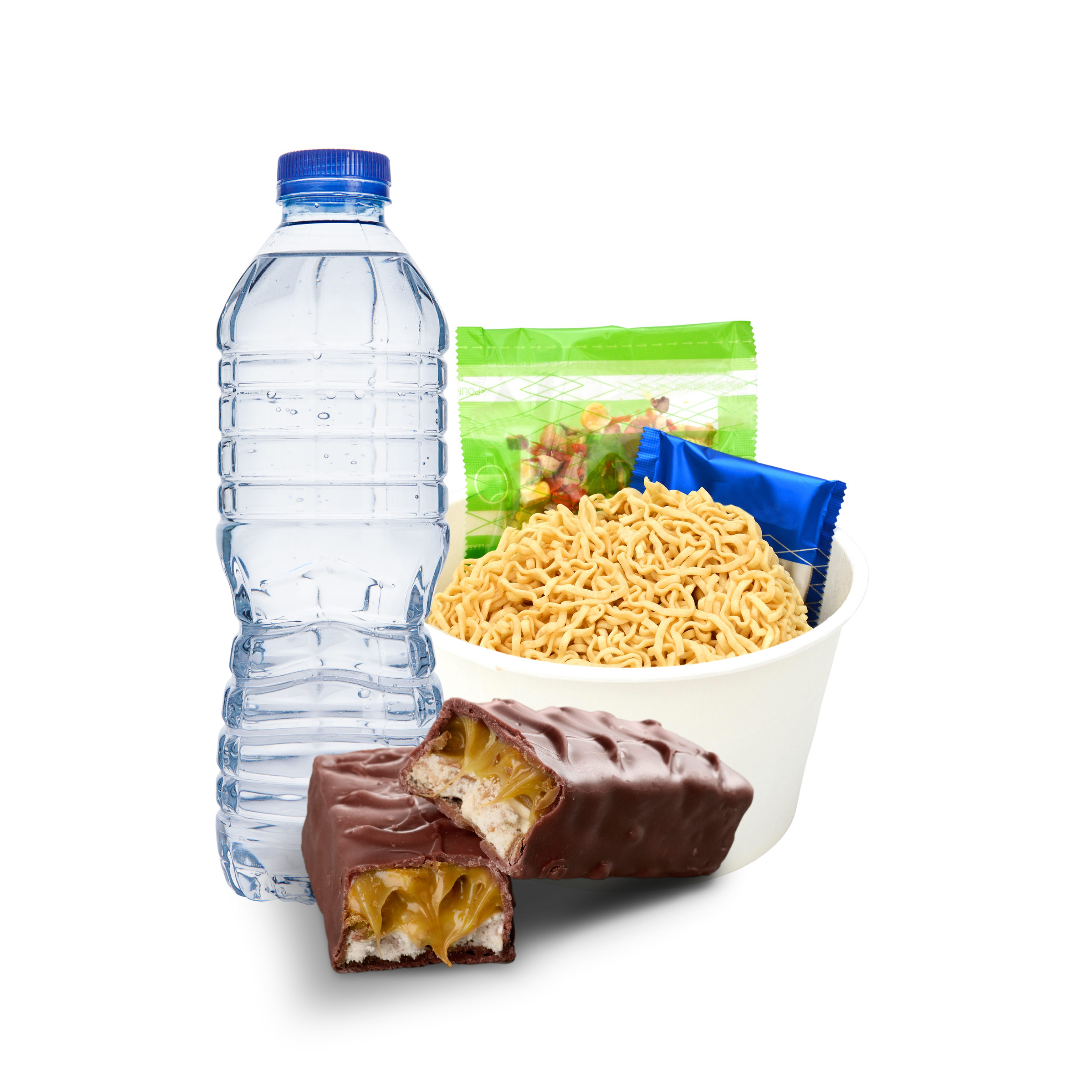 wide selection of varied snack and drinks sold