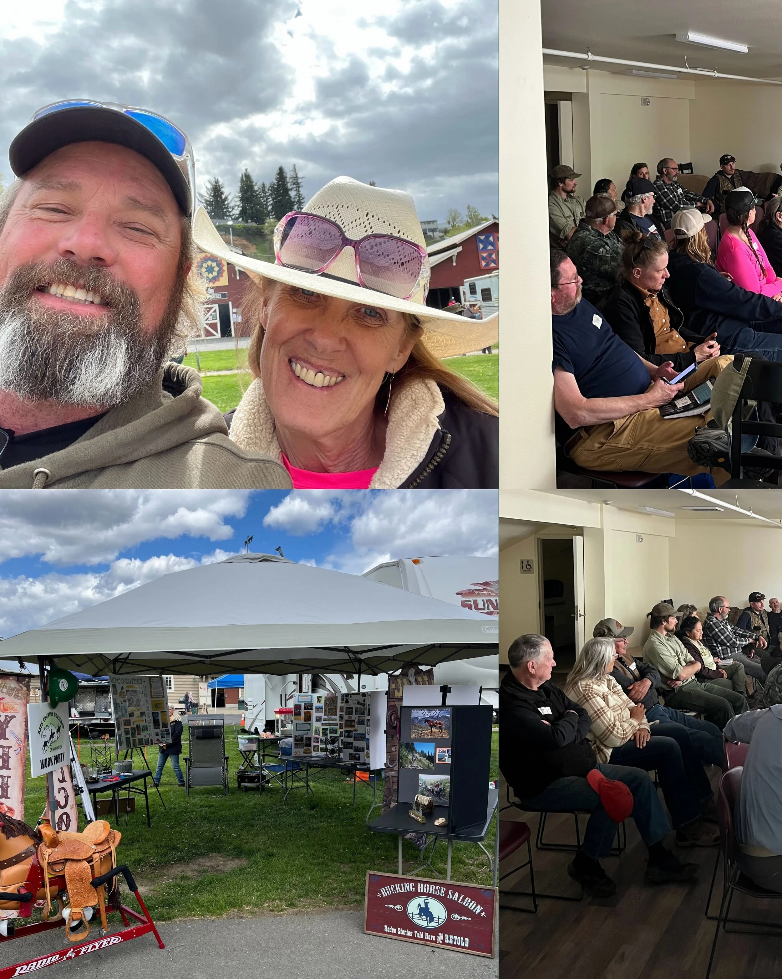 WTA, TREAD, and Evergreen all met with Backcountry Horsemen at their yearly all chapter rendezvous. The groups discussed how our collaboration on projects across the state make everything we do together better, more efficient, and the overall impact 