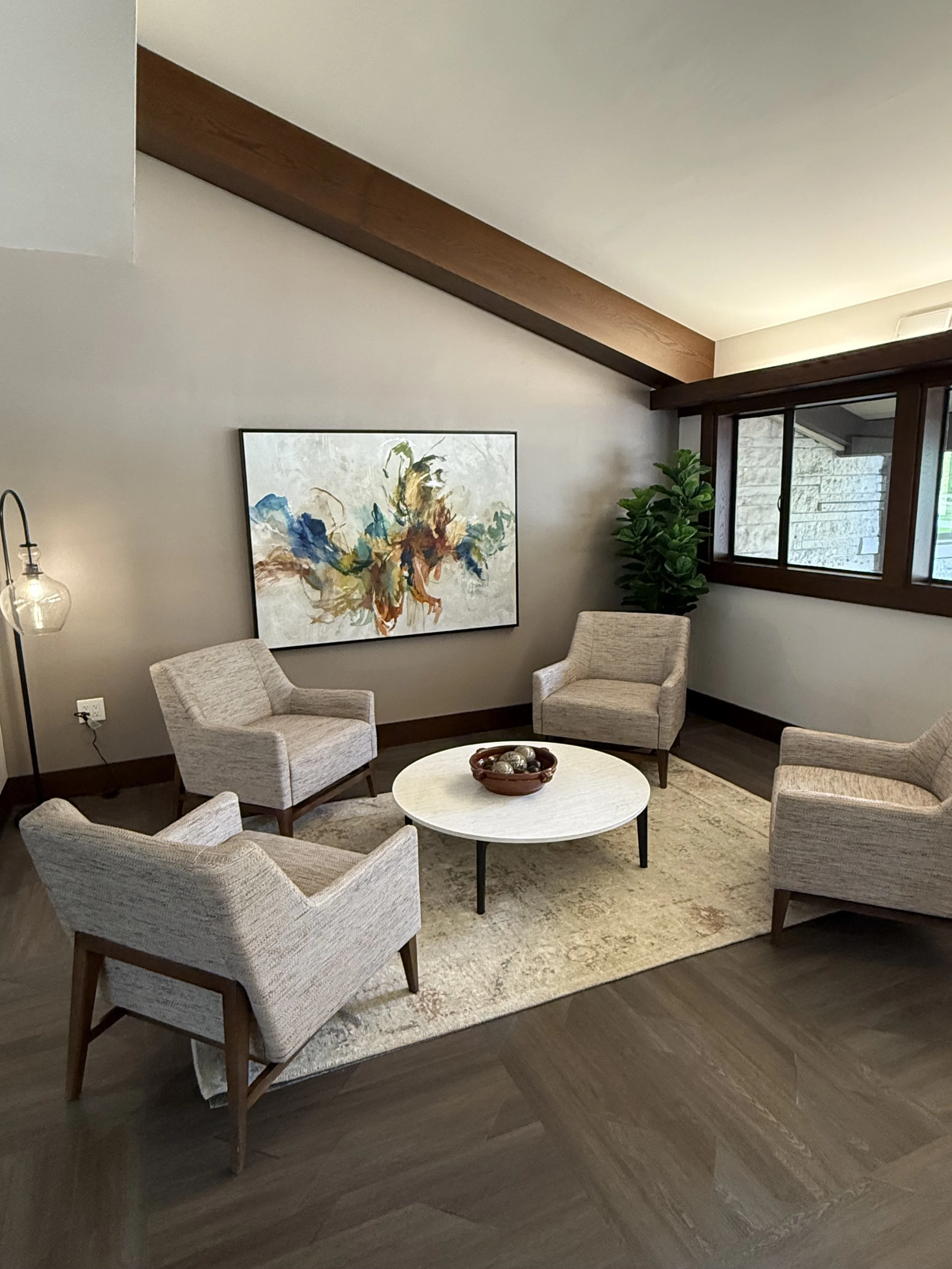 Commercial Interior Design Services with virtual interior Design Services Seating Area for church  