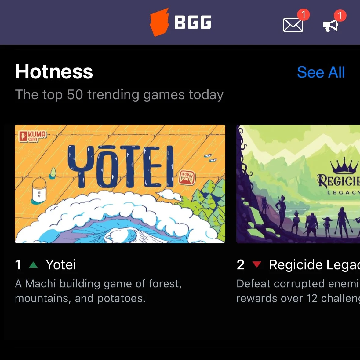 YOTEIが世界ボードゲーム話題性ランキングで1位になりました👑 最もホットなゲームになれてクマゲラ一同で大喜びしております!

 @yotei.boardgame @mightyboards