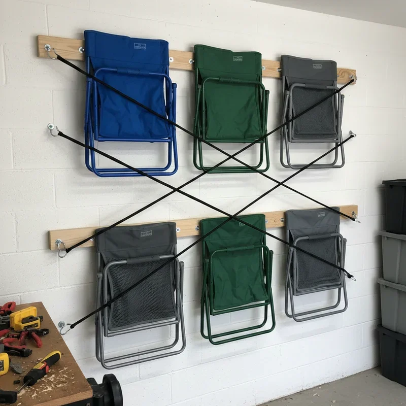 DIY Garage Camp Chair Storage Ideas