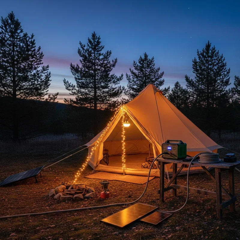Camping Tent Lighting Ideas