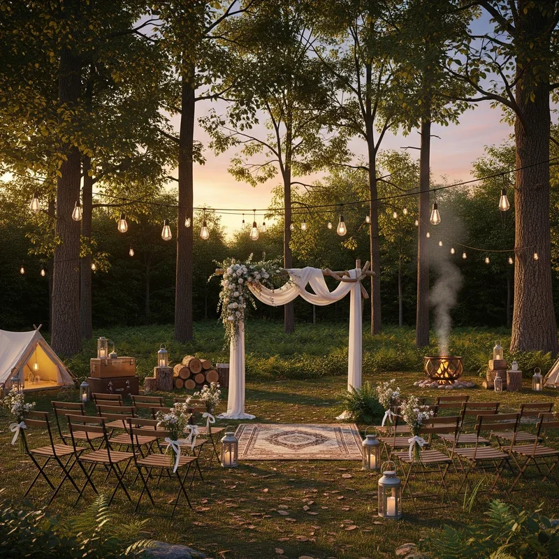 15 Camping Wedding Ideas for a Cozy and Romantic Retreat