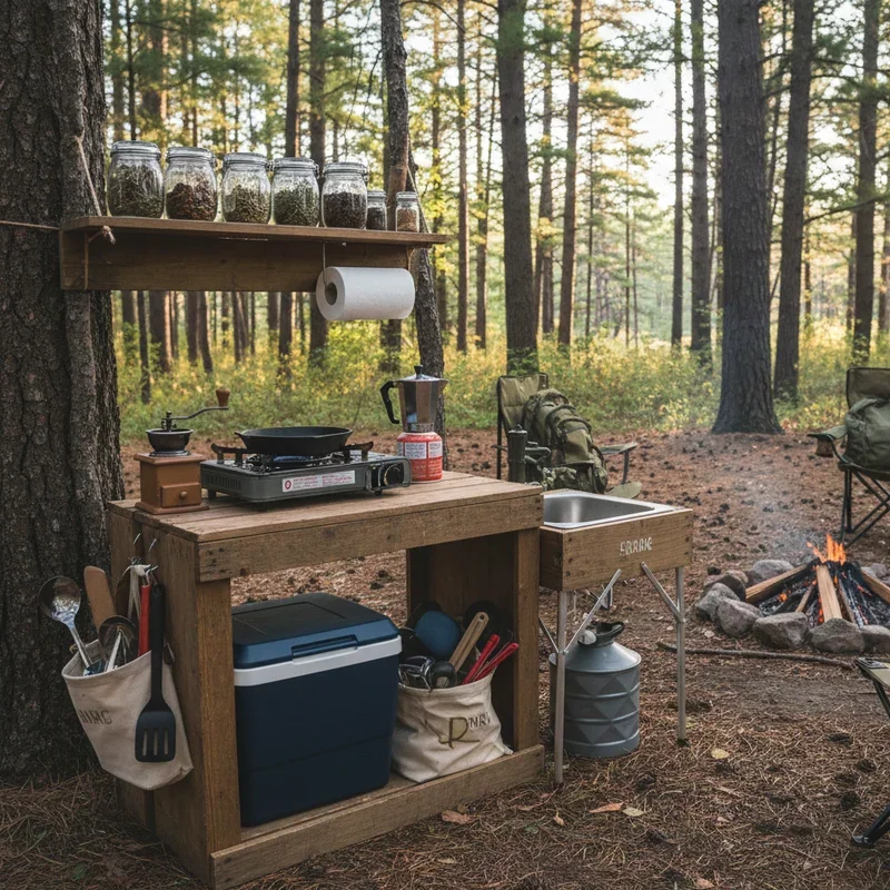 DIY Camping Kitchen Ideas