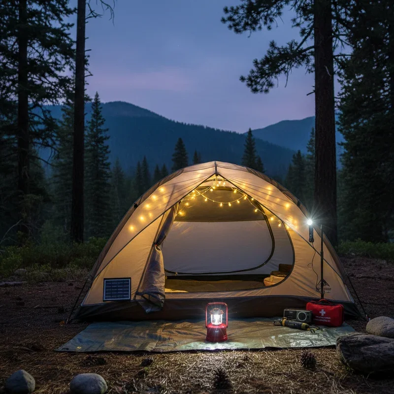 Camping Tent Lighting Ideas
