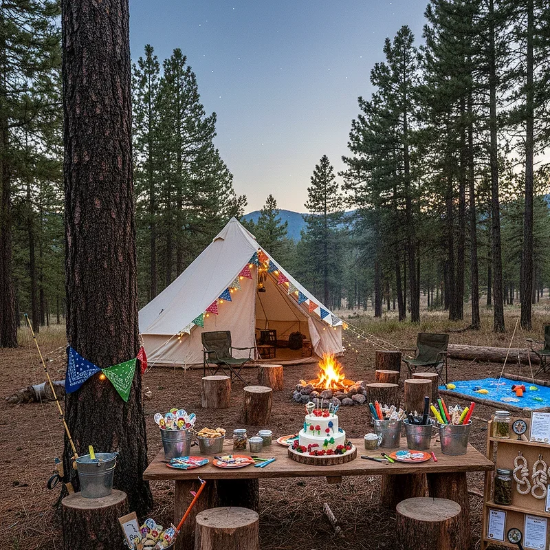 Camping Birthday Party Ideas for Adults