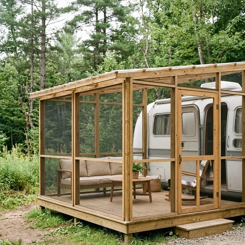 Travel Trailer Deck Ideas