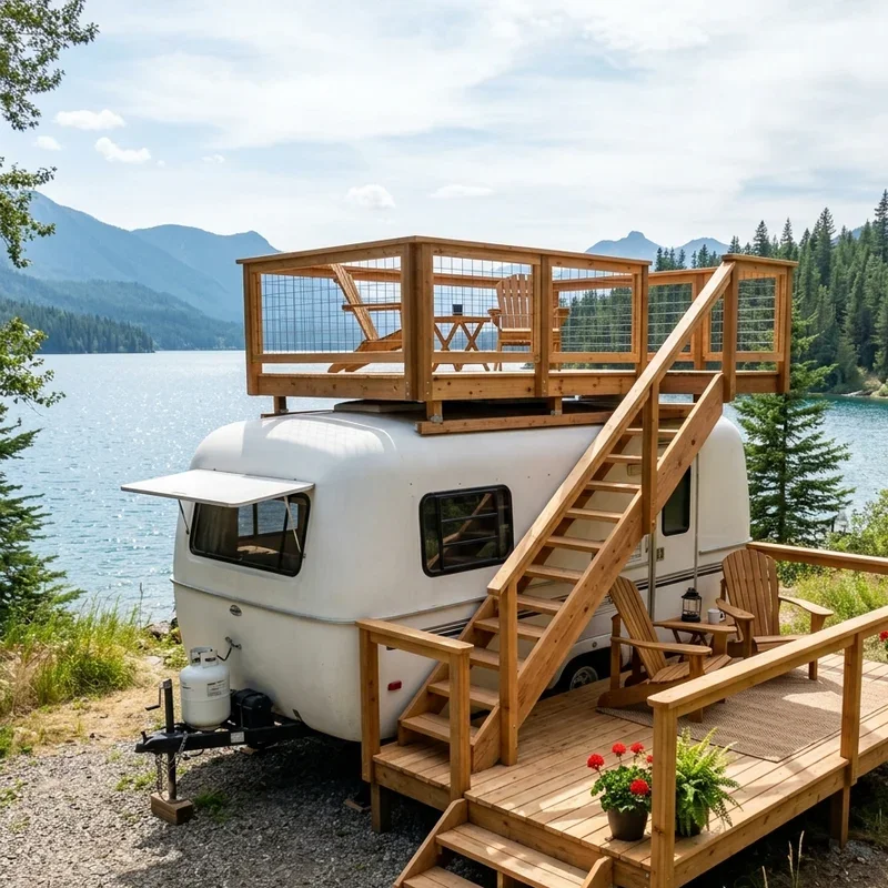 Travel Trailer Deck Ideas