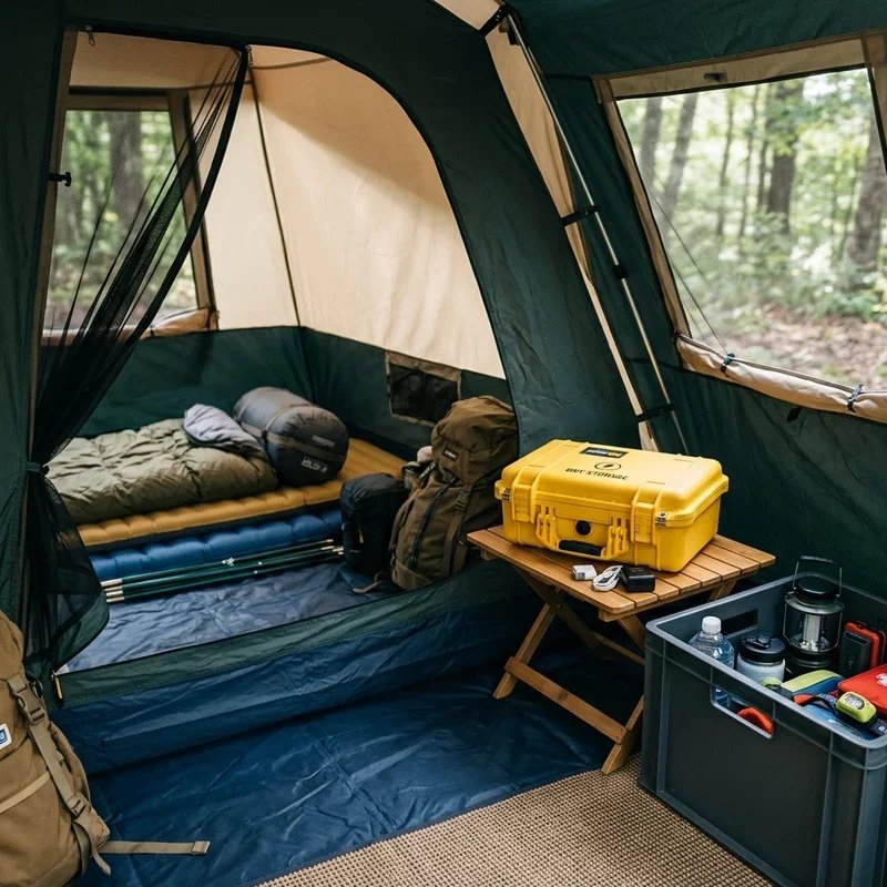 Tent Camping Storage Ideas