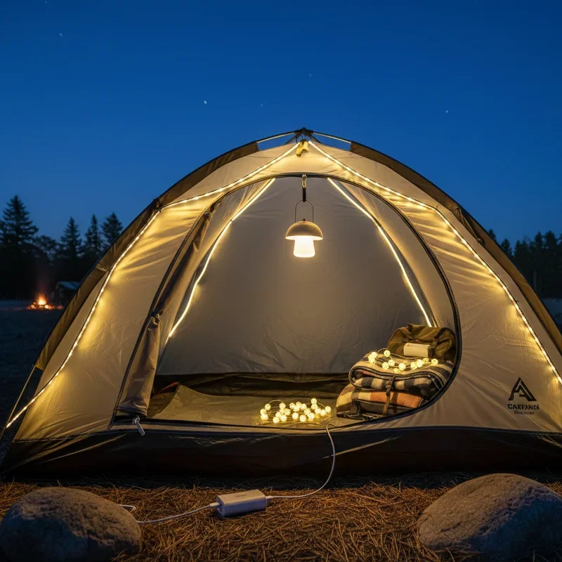 Camping Tent Lighting Ideas