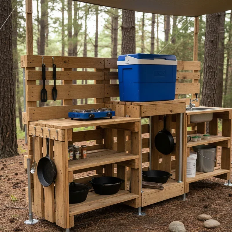 DIY Camping Kitchen Ideas