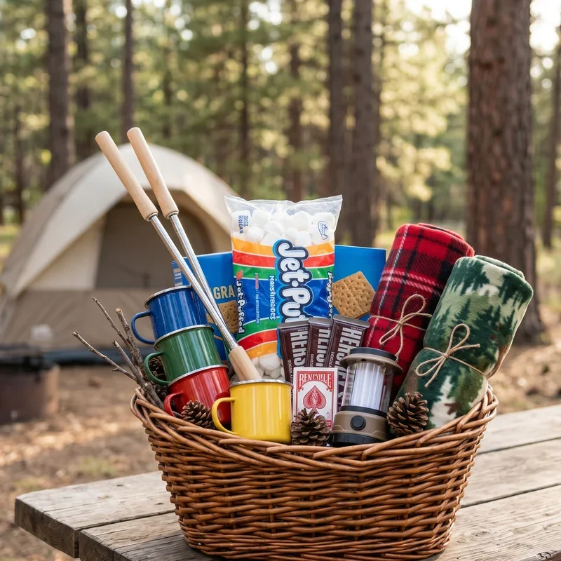 Camping Gift Baskets Ideas