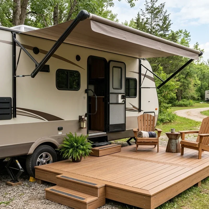 Travel Trailer Deck Ideas